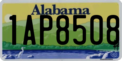 AL license plate 1AP8508
