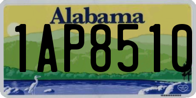 AL license plate 1AP8510