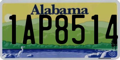 AL license plate 1AP8514