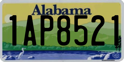 AL license plate 1AP8521