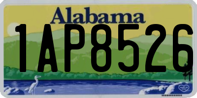 AL license plate 1AP8526