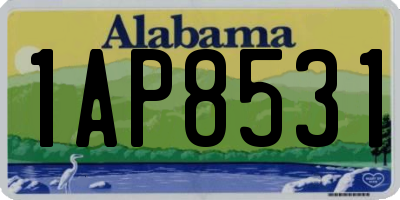 AL license plate 1AP8531