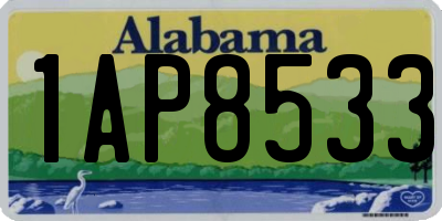 AL license plate 1AP8533