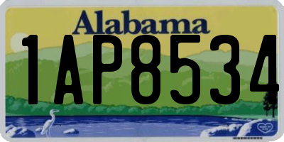 AL license plate 1AP8534