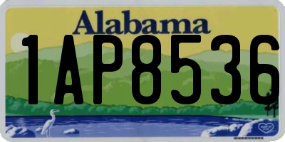 AL license plate 1AP8536