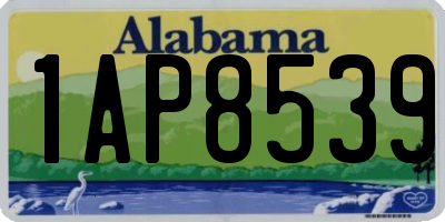 AL license plate 1AP8539