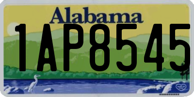 AL license plate 1AP8545