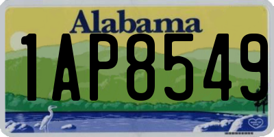 AL license plate 1AP8549