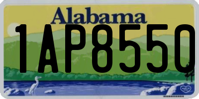 AL license plate 1AP8550