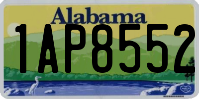 AL license plate 1AP8552