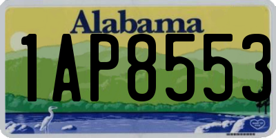 AL license plate 1AP8553