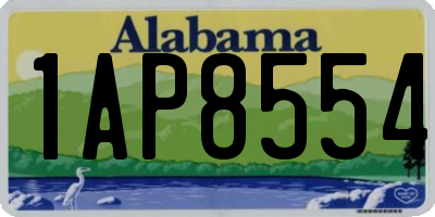 AL license plate 1AP8554