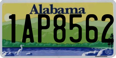 AL license plate 1AP8562