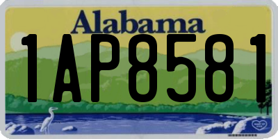 AL license plate 1AP8581