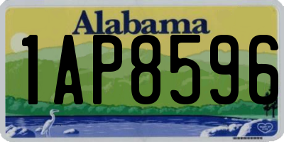 AL license plate 1AP8596