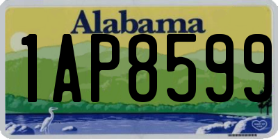 AL license plate 1AP8599