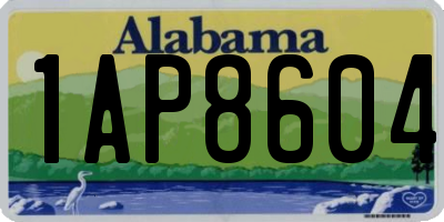 AL license plate 1AP8604