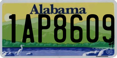 AL license plate 1AP8609