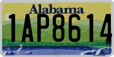 AL license plate 1AP8614