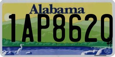 AL license plate 1AP8620