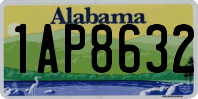 AL license plate 1AP8632