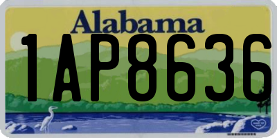 AL license plate 1AP8636