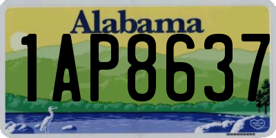 AL license plate 1AP8637