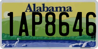 AL license plate 1AP8646