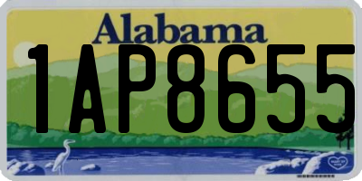 AL license plate 1AP8655