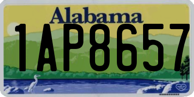 AL license plate 1AP8657