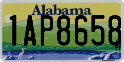 AL license plate 1AP8658