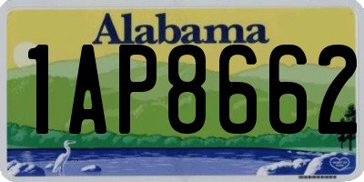 AL license plate 1AP8662