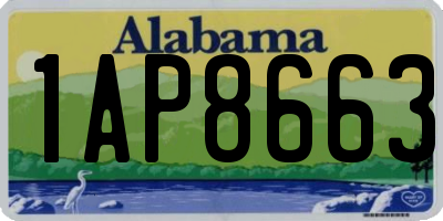 AL license plate 1AP8663