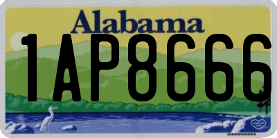 AL license plate 1AP8666