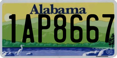 AL license plate 1AP8667