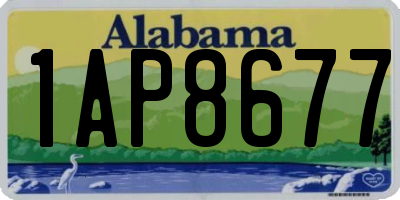 AL license plate 1AP8677