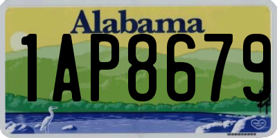 AL license plate 1AP8679