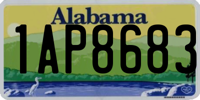 AL license plate 1AP8683