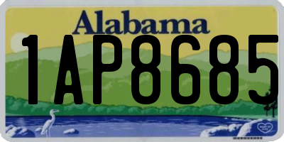AL license plate 1AP8685