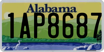 AL license plate 1AP8687