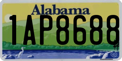 AL license plate 1AP8688