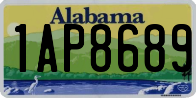 AL license plate 1AP8689