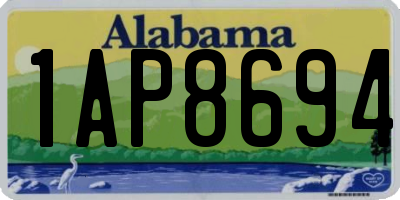 AL license plate 1AP8694