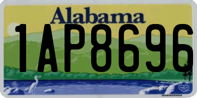 AL license plate 1AP8696