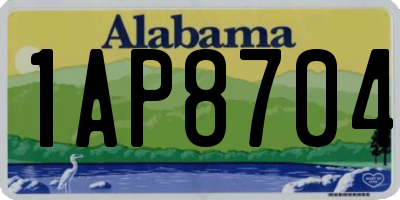 AL license plate 1AP8704