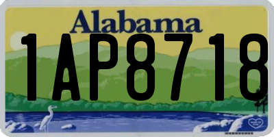 AL license plate 1AP8718
