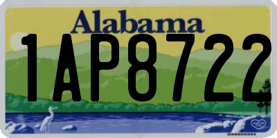 AL license plate 1AP8722