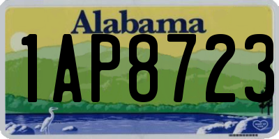 AL license plate 1AP8723