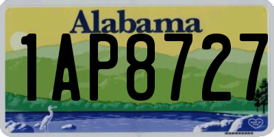 AL license plate 1AP8727