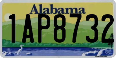 AL license plate 1AP8732